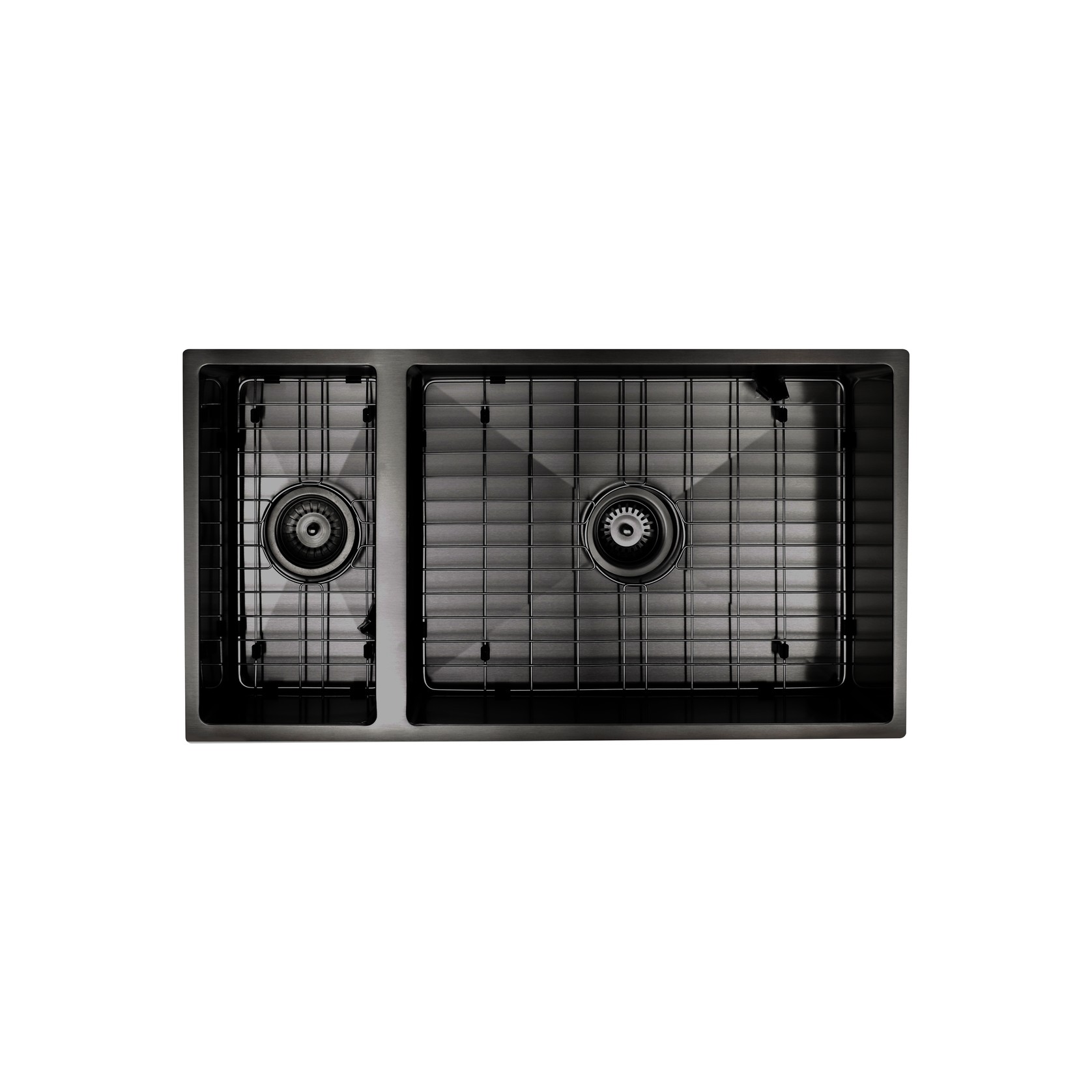 Aspen PVD 550/200mm Dual Kitchen Sink Matte Black gallery detail image