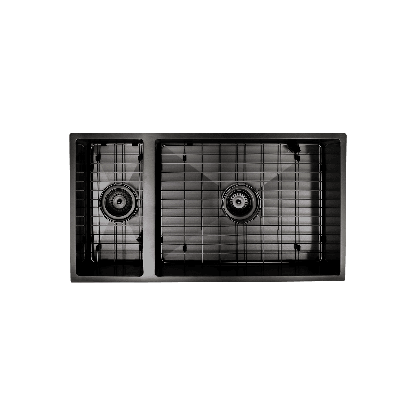 Aspen PVD 550/200mm Dual Kitchen Sink Matte Black gallery detail image