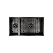 Aspen PVD 550/200mm Dual Kitchen Sink Matte Black gallery detail image