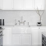 Acquello - White fireclay sink with waste and rack 760 x 460 x 250mm gallery detail image