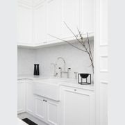 Acquello - White fireclay sink with waste and rack 760 x 460 x 250mm gallery detail image