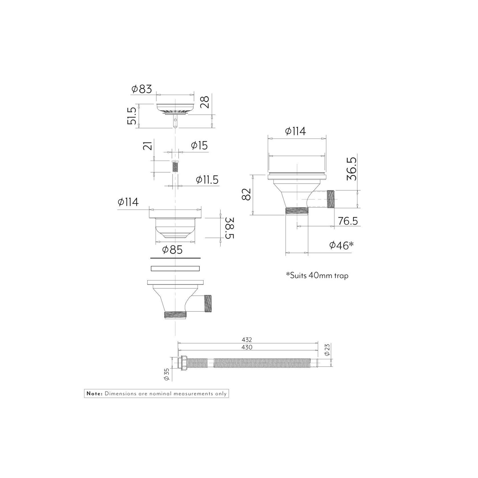 Sink Basket Waste gallery detail image