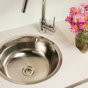 Round Pressed Stainless Steel Sinks by Mercer gallery detail image