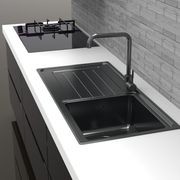 ZOMODO Delta Black Pearl Sink & Drainer gallery detail image