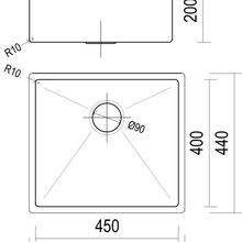 Burns & Ferrall Designer Single Sink (BFD490R10) gallery detail image