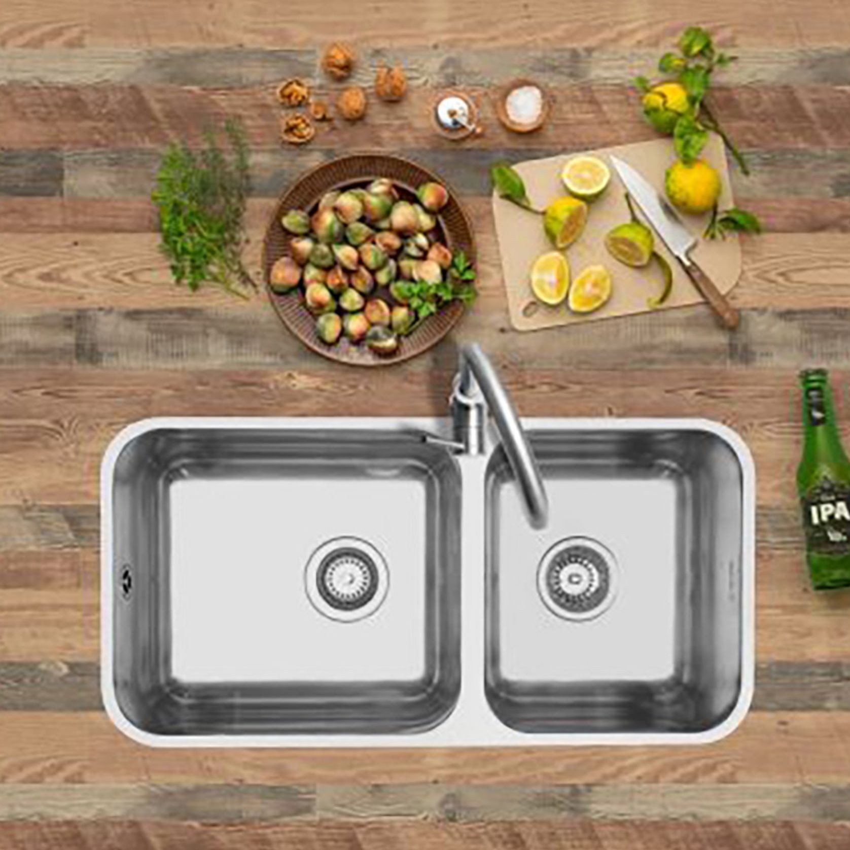 NZ made Pressed Stainless Steel Sinks by Mercer gallery detail image