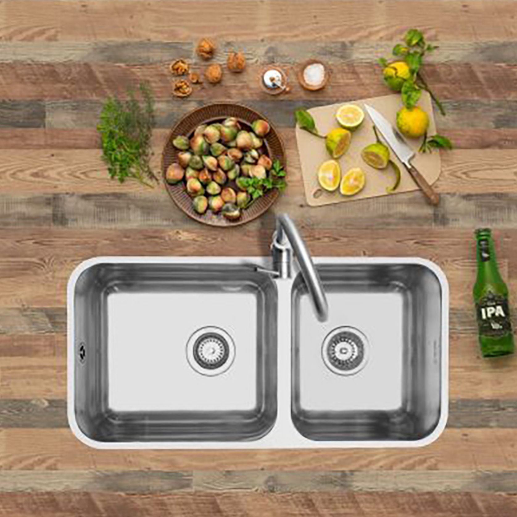 NZ made Pressed Stainless Steel Sinks by Mercer gallery detail image