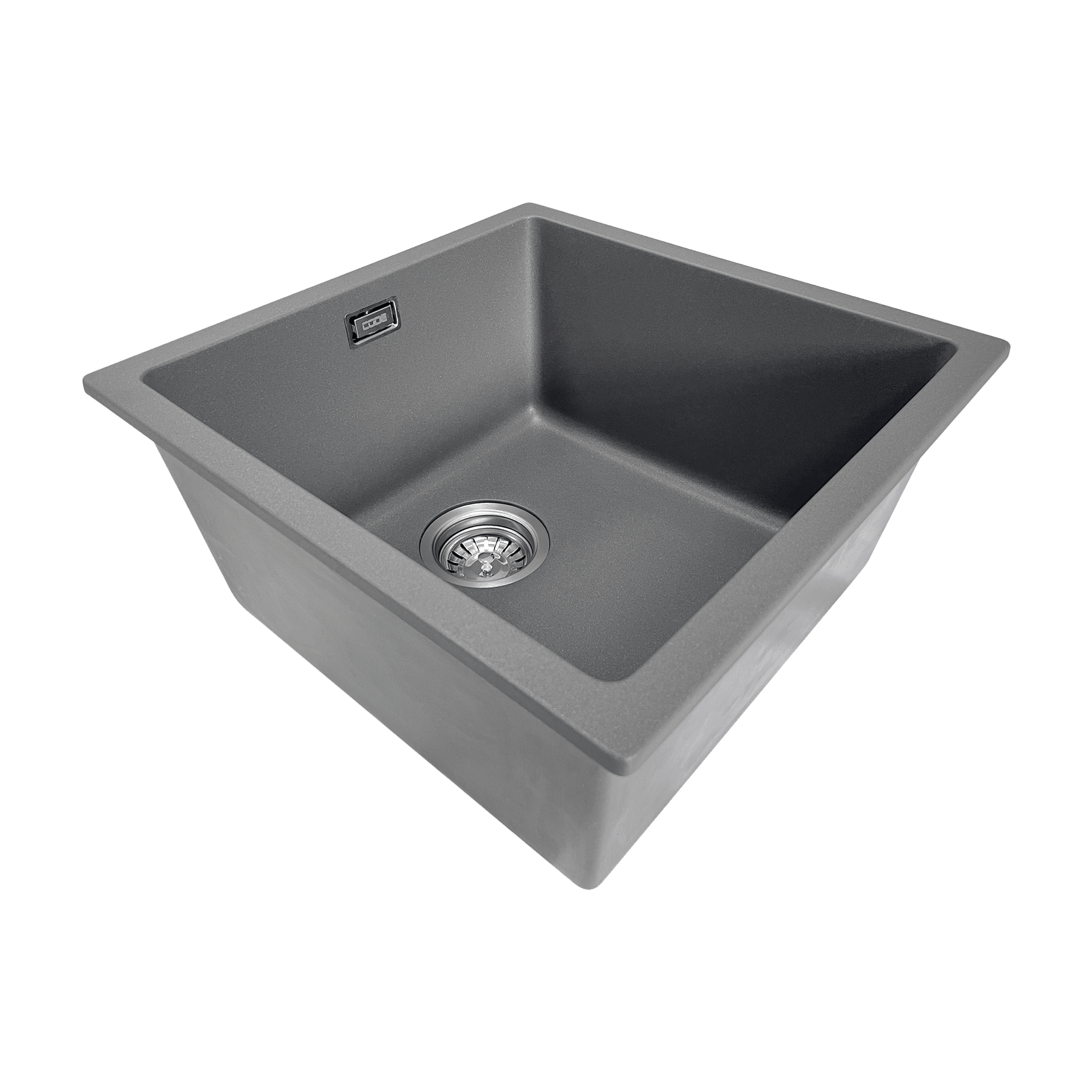 Aura Granite 400mm Single Kitchen Sink Charcoal gallery detail image