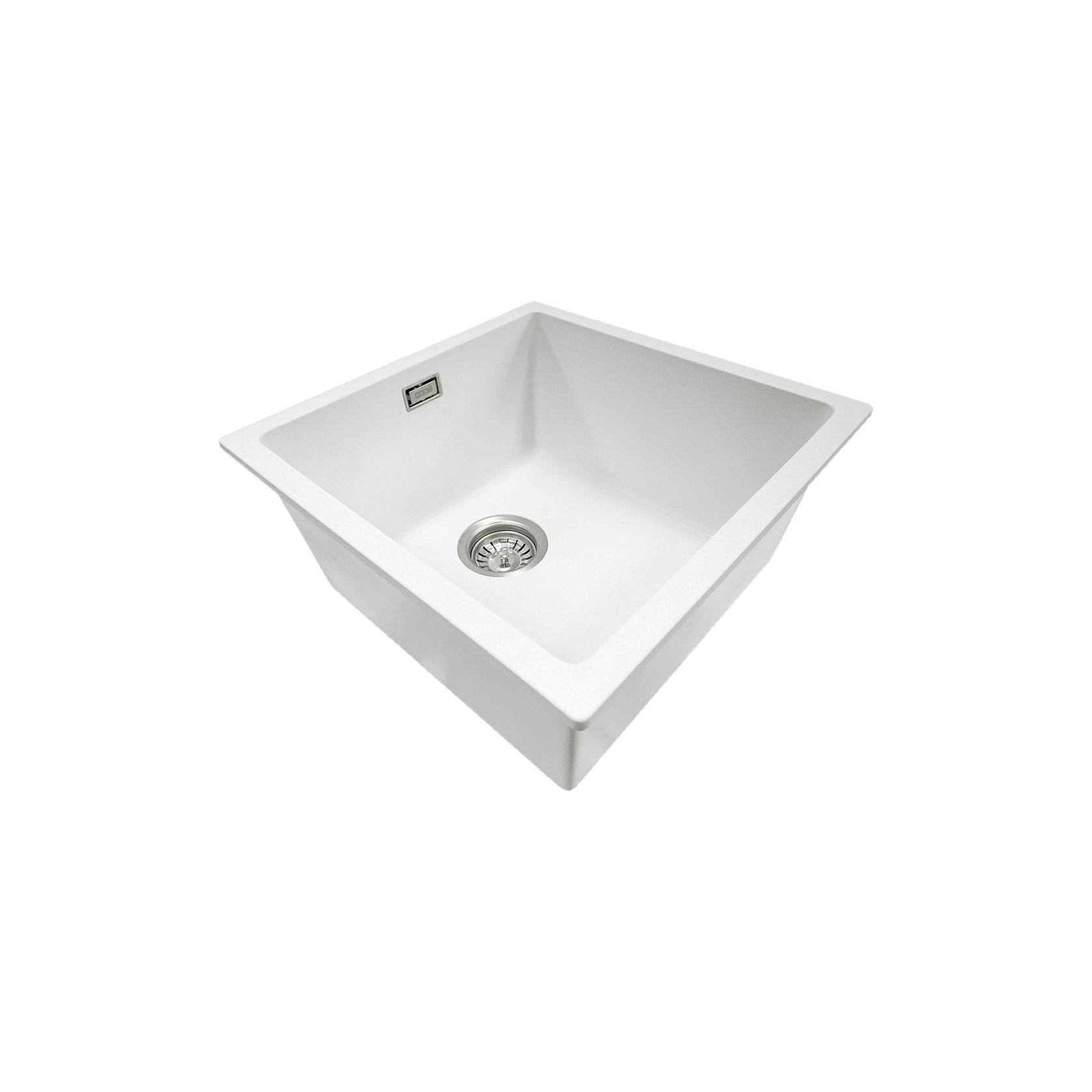 Aura Granite 400mm Single Kitchen Sink Matte White gallery detail image