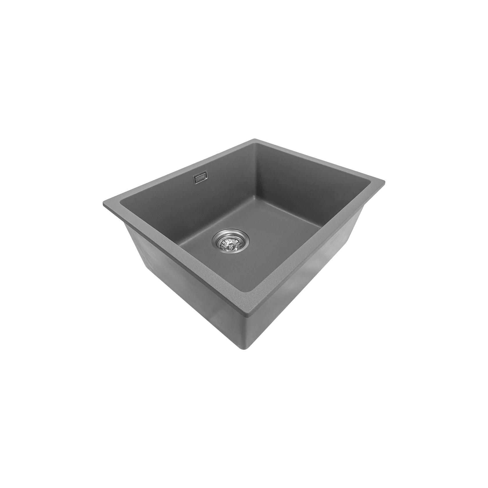 Aura Granite 500mm Single Kitchen Sink Charcoal gallery detail image