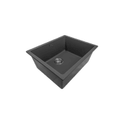 Aura Granite 500mm Single Kitchen Sink Matte Black gallery detail image