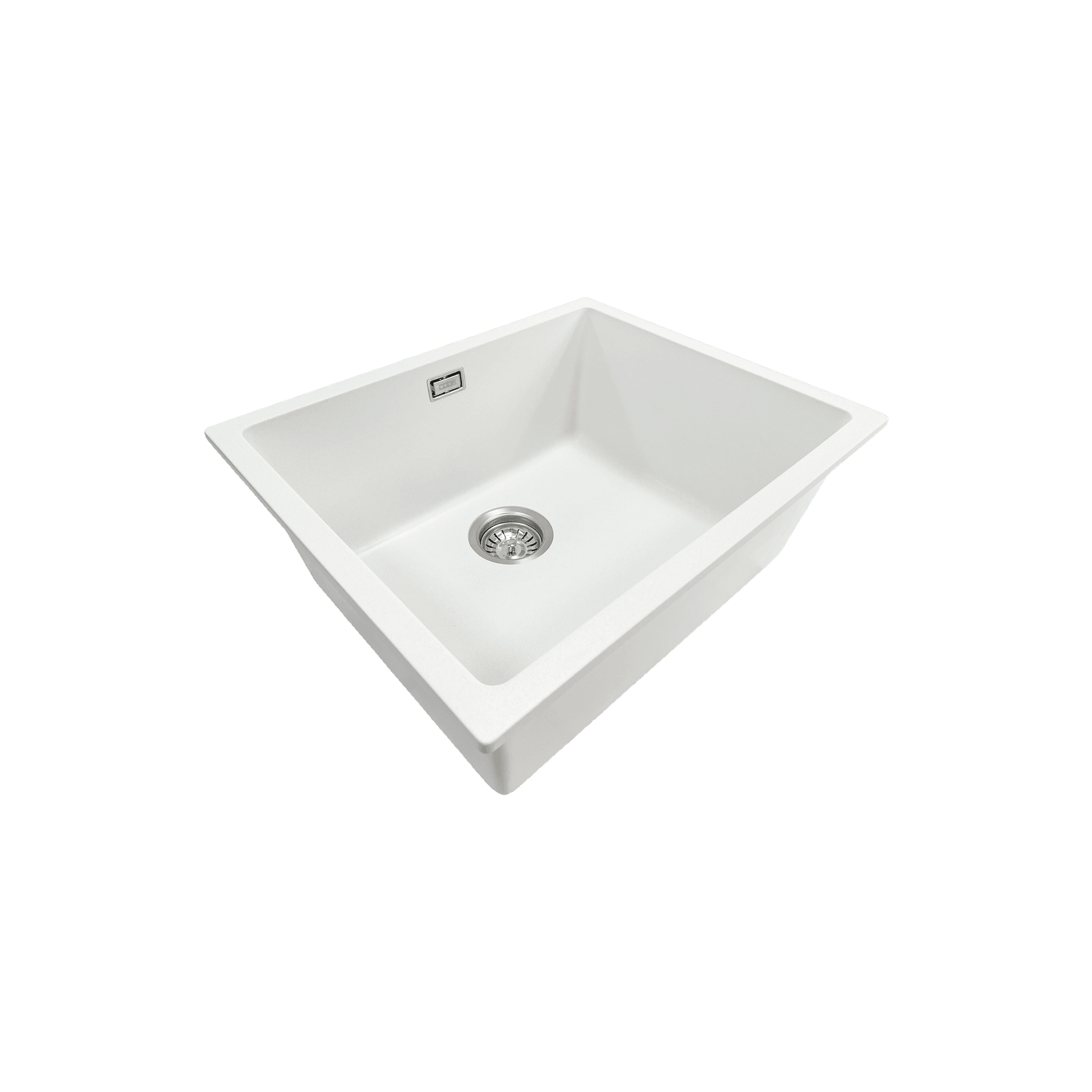Aura Granite 500mm Single Kitchen Sink Matte White gallery detail image