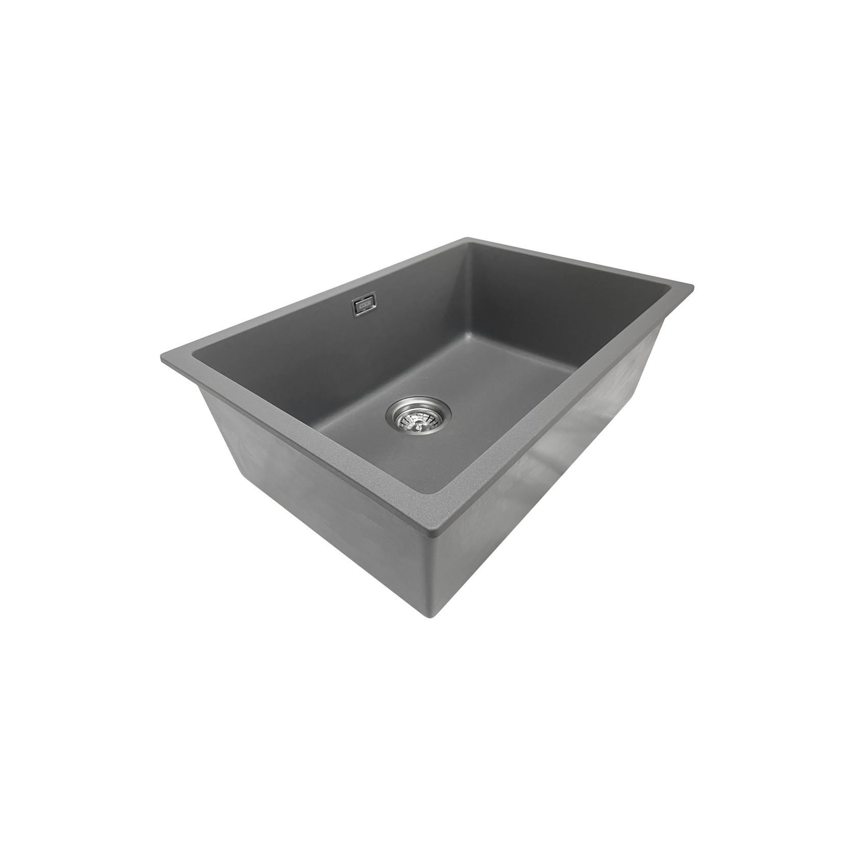 Aura Granite 600mm Single Kitchen Sink Charcoal gallery detail image