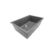 Aura Granite 600mm Single Kitchen Sink Charcoal gallery detail image