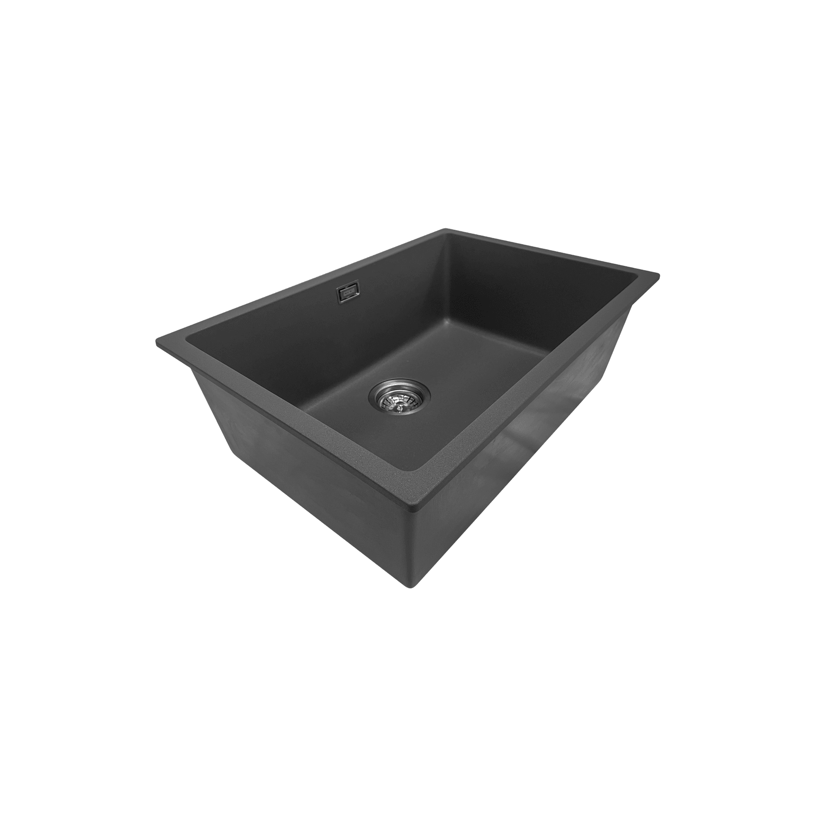 Aura Granite 600mm Single Kitchen Sink Matte Black gallery detail image