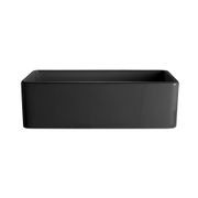 Hartley Single Farmhouse Fireclay Sink | Satin Black gallery detail image