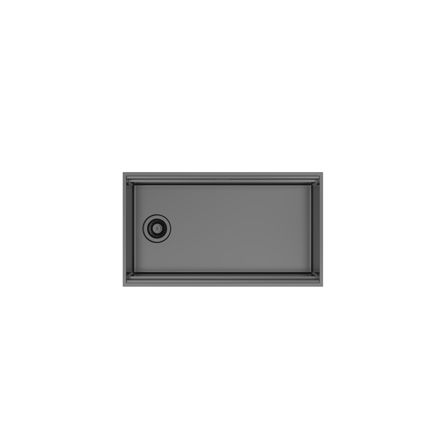 ZOMODO InegratoQ Large Single Sink + Accessories BLACK gallery detail image