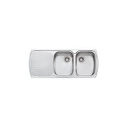 Monet Double Bowl Topmount Sink with Drainer gallery detail image