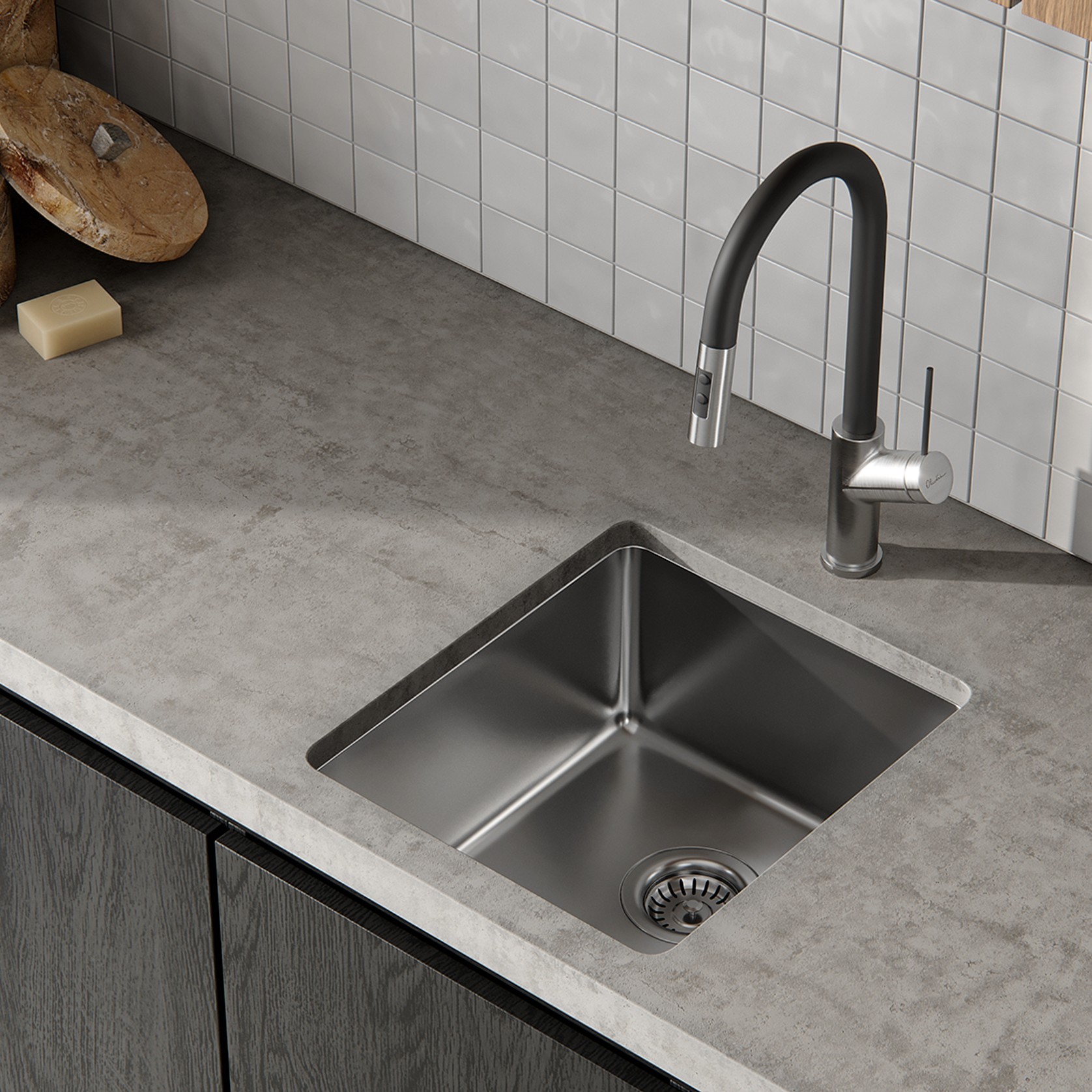 Sonetto Standard Bowl Universal Sink gallery detail image