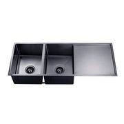 TWM9B | Stainless Steel Sink Double Bowl with Drainer gallery detail image