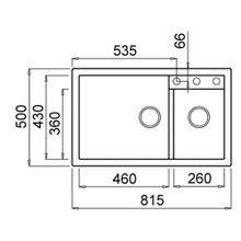 Elleci  Granite Double Sink ELGQ440-40T (Top mount) gallery detail image