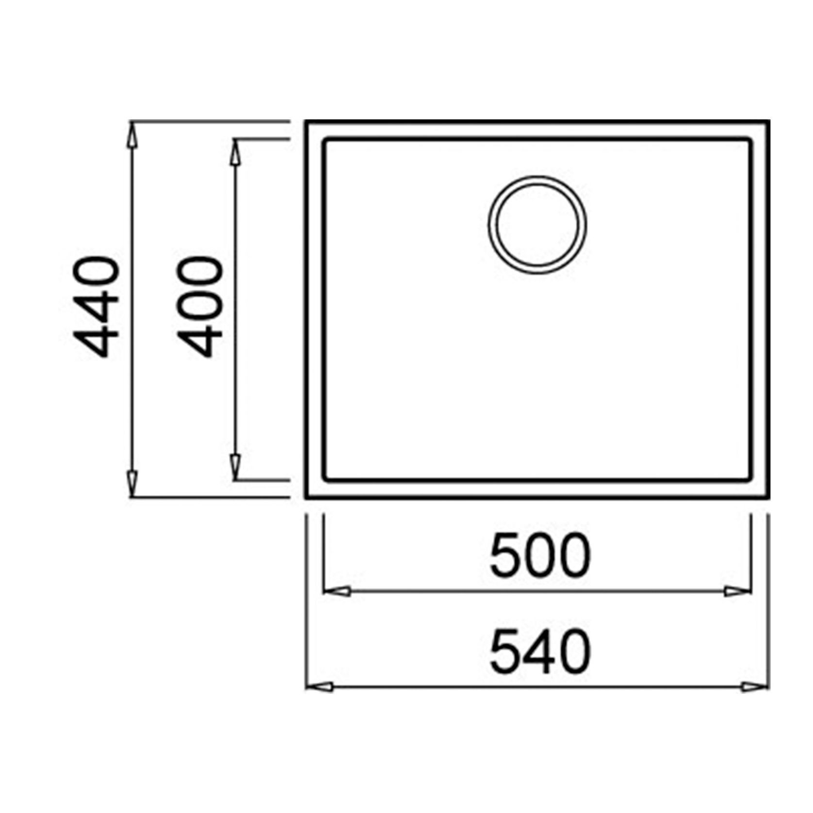 Elleci Granite 500 x 400 Undermount Sink (ELMQ105-79) gallery detail image