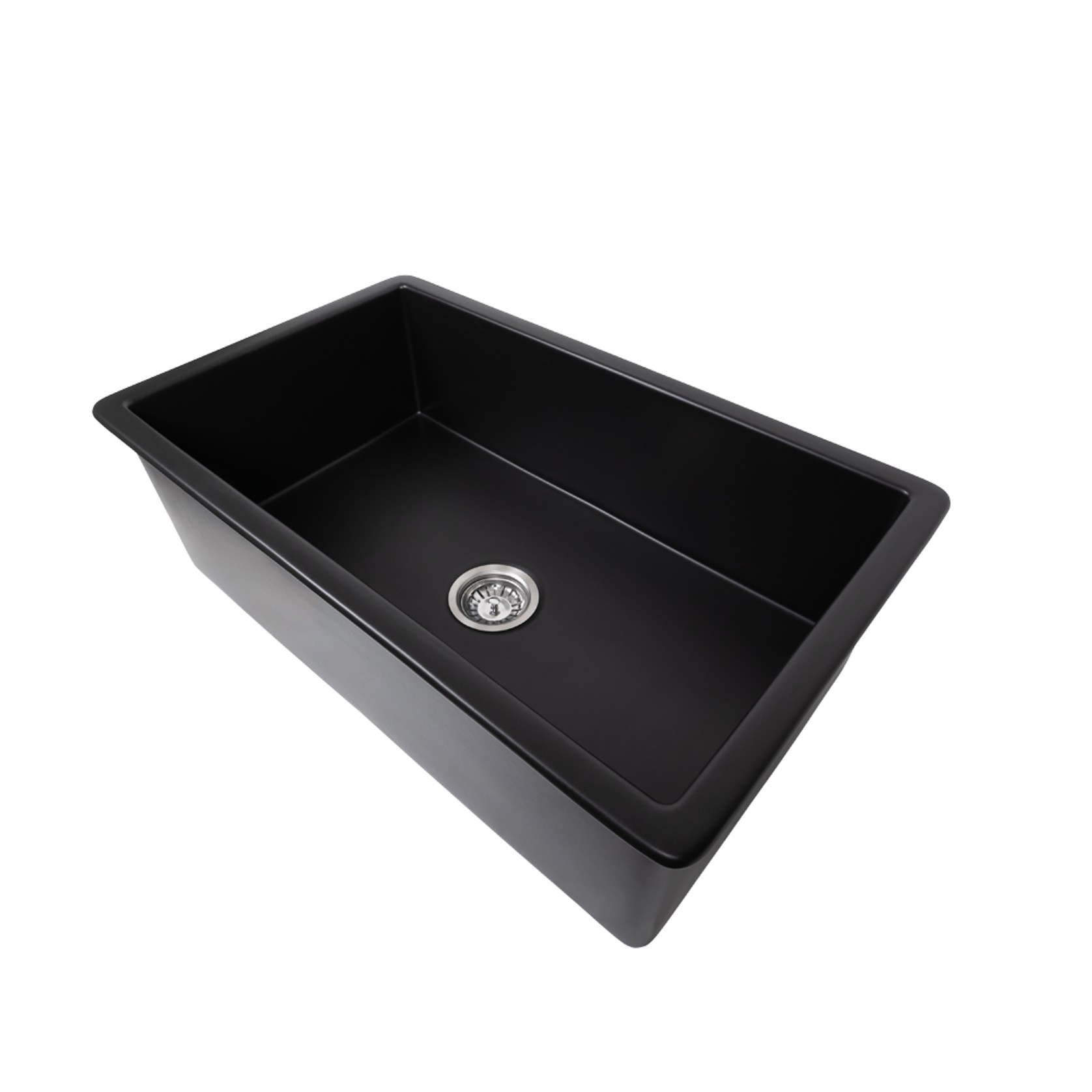 Maurice 813x483 Matte Black Fireclay Single Bowl Sink gallery detail image