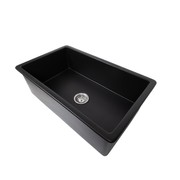 Maurice 813x483 Matte Black Fireclay Single Bowl Sink gallery detail image