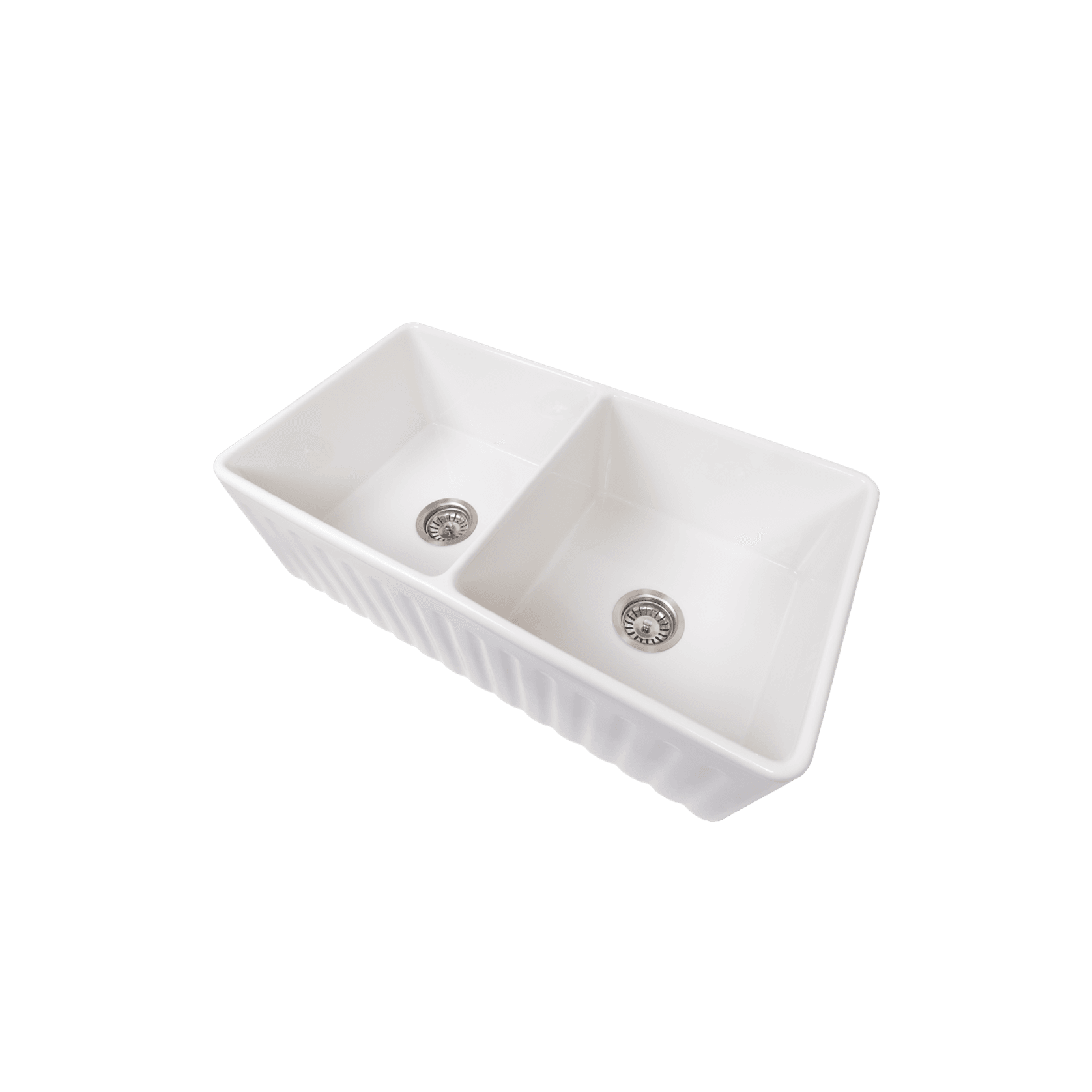 Bronwen 835x459 Farmhouse Fireclay Double Bowl Sink gallery detail image