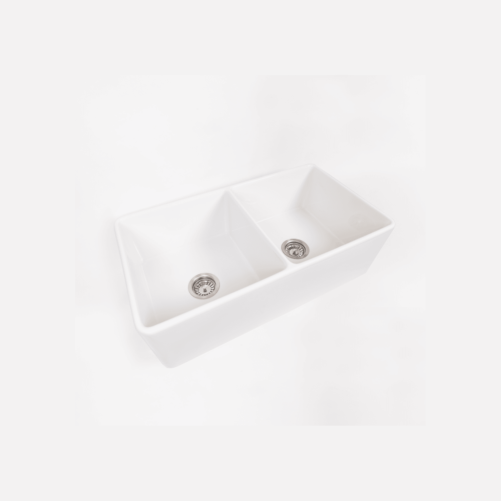Bronwen 835x459 Farmhouse Fireclay Double Bowl Sink gallery detail image