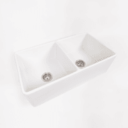Bronwen 835x459 Farmhouse Fireclay Double Bowl Sink gallery detail image
