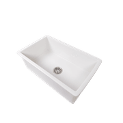 Libby 760x449 Gloss White Fireclay Single Bowl Sink gallery detail image