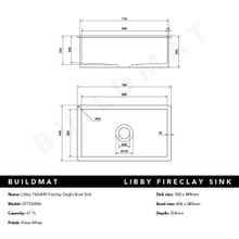 Libby 760x449 Gloss White Fireclay Single Bowl Sink gallery detail image