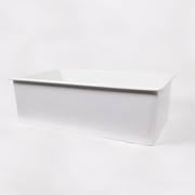 Tamsin 813x483 Gloss White Fireclay Single Bowl Sink gallery detail image