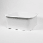 Abigail 483 x483 Gloss White Fireclay Single Bowl Sink gallery detail image
