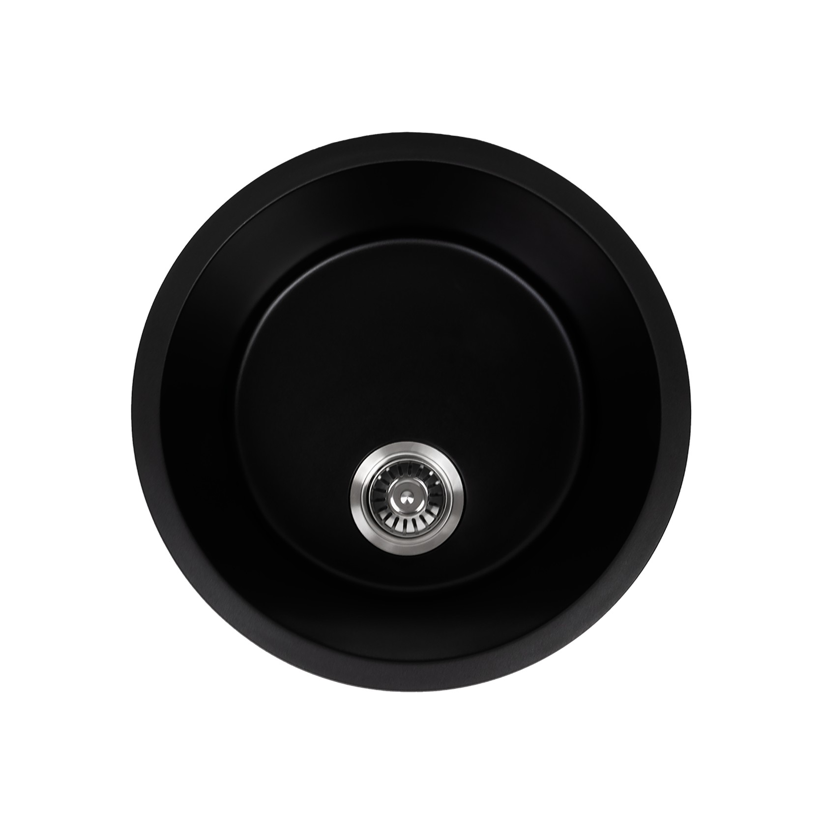 Douglas 460x460 Black Granite Circle Single Bowl Sink gallery detail image
