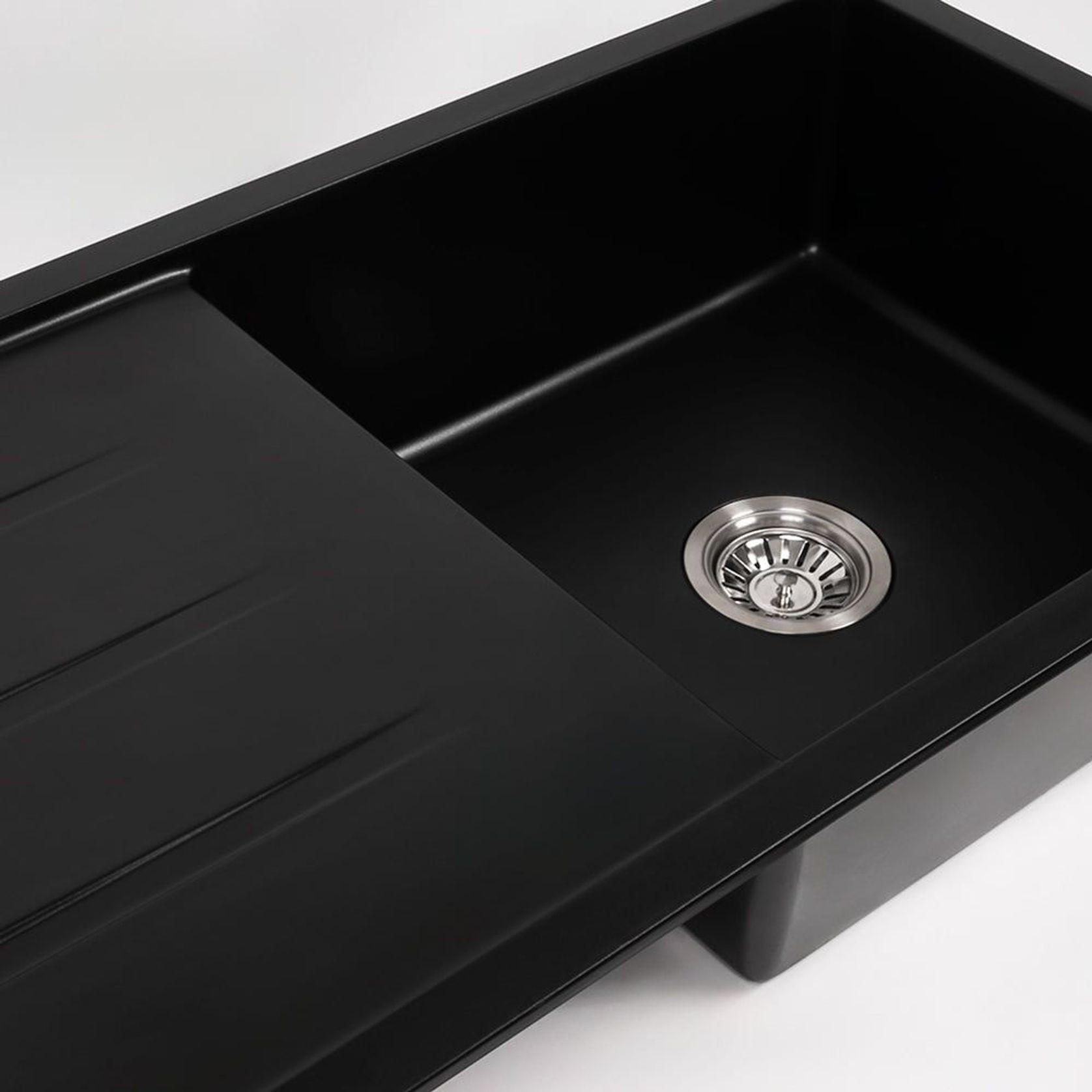 Randall 1000x500 Black Granite Drainboard Sink gallery detail image