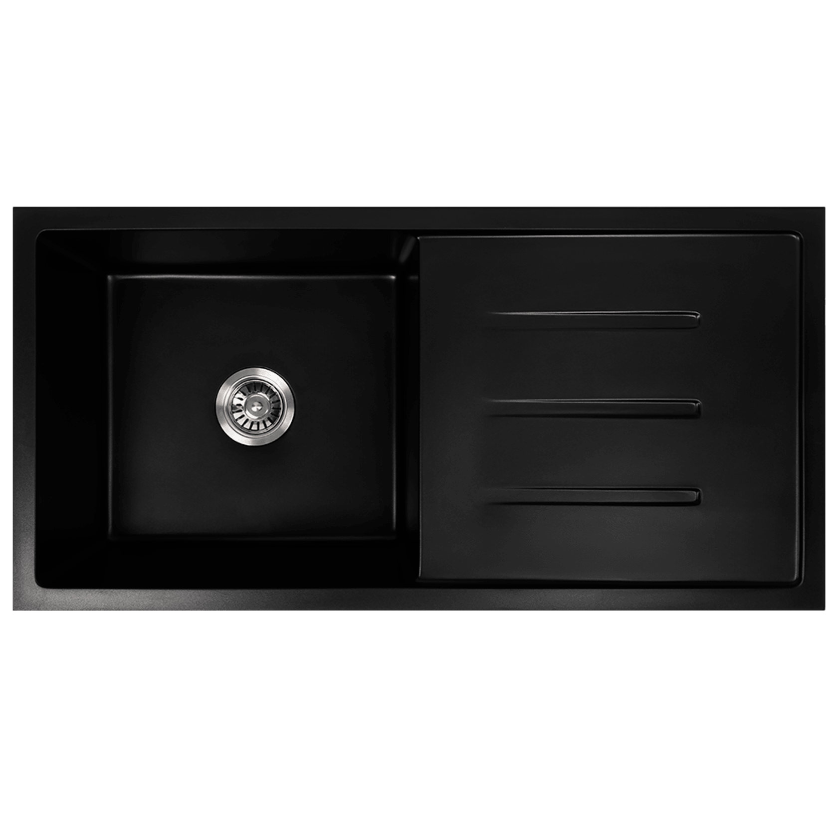 Randall 1000x500 Black Granite Drainboard Sink gallery detail image
