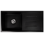 Randall 1000x500 Black Granite Drainboard Sink gallery detail image