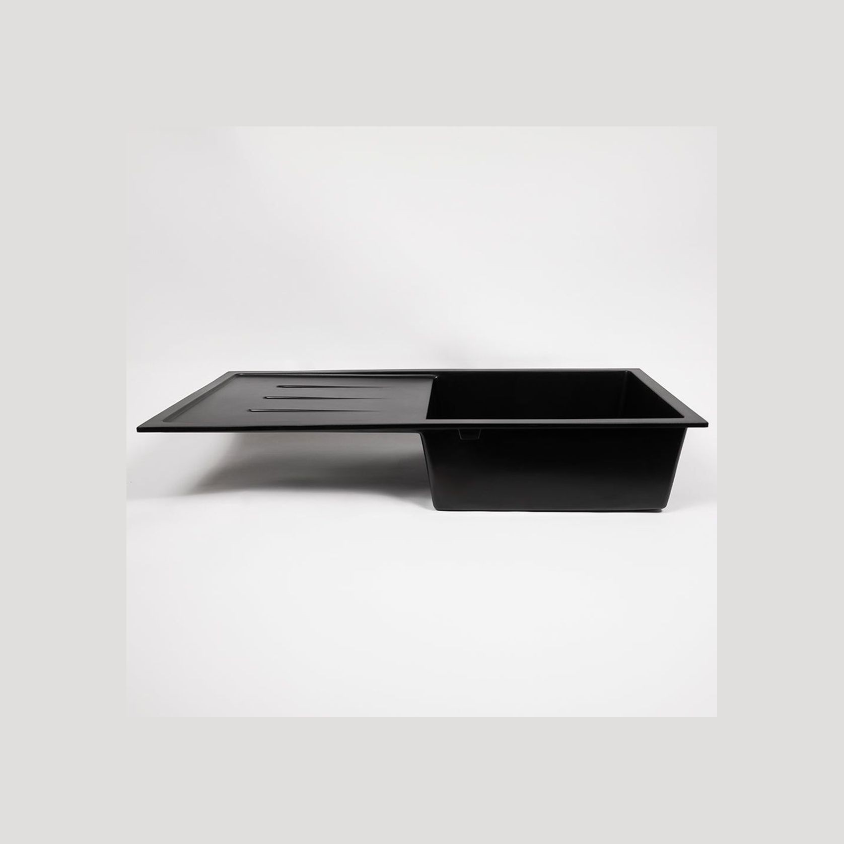 Randall 1000x500 Black Granite Drainboard Sink gallery detail image