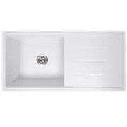 Randall 1000x500 White Granite Drainboard Sink gallery detail image