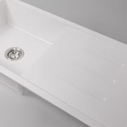 Randall 1000x500 White Granite Drainboard Sink gallery detail image
