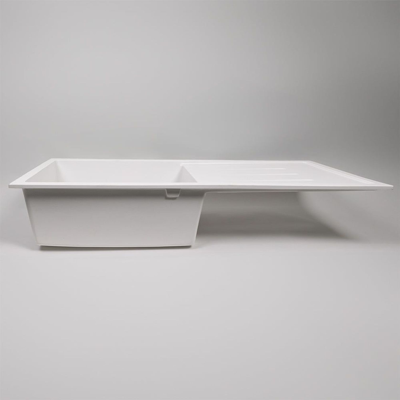 Randall 1000x500 White Granite Drainboard Sink gallery detail image
