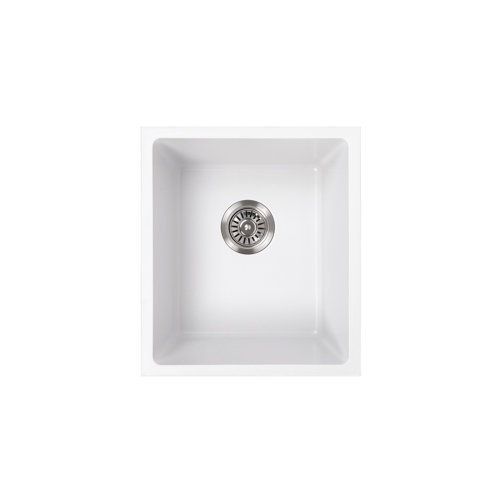 Cynthia 396x446 White Granite Single Bowl Sink gallery detail image