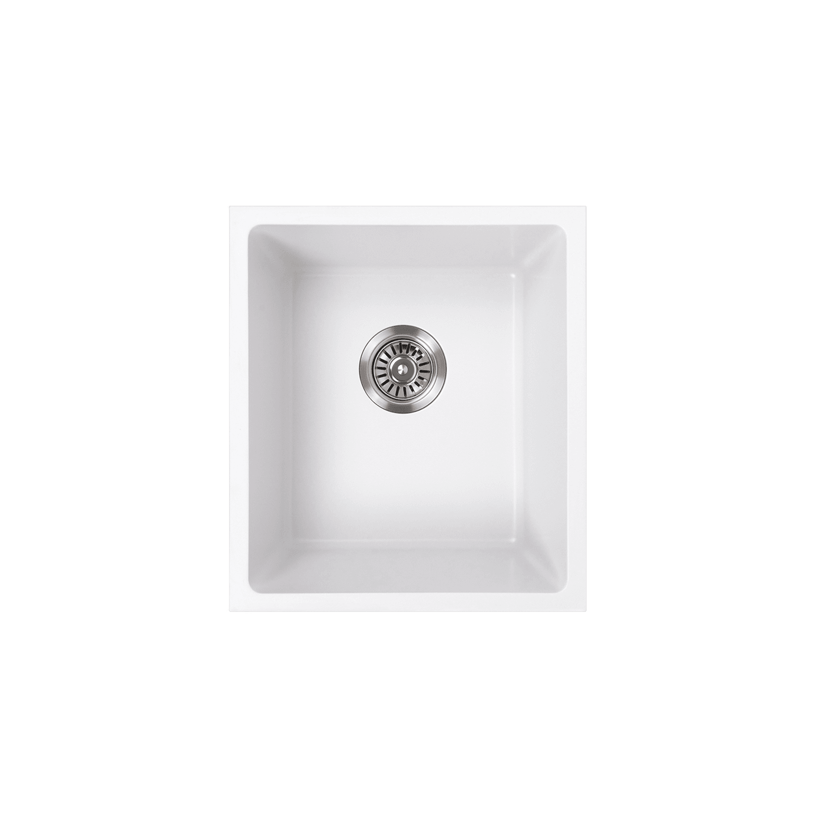 Cynthia 396x446 White Granite Single Bowl Sink gallery detail image