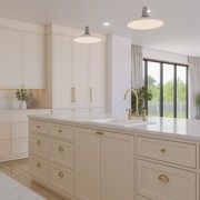 Donald 560x445 White Granite Square Single Bowl gallery detail image