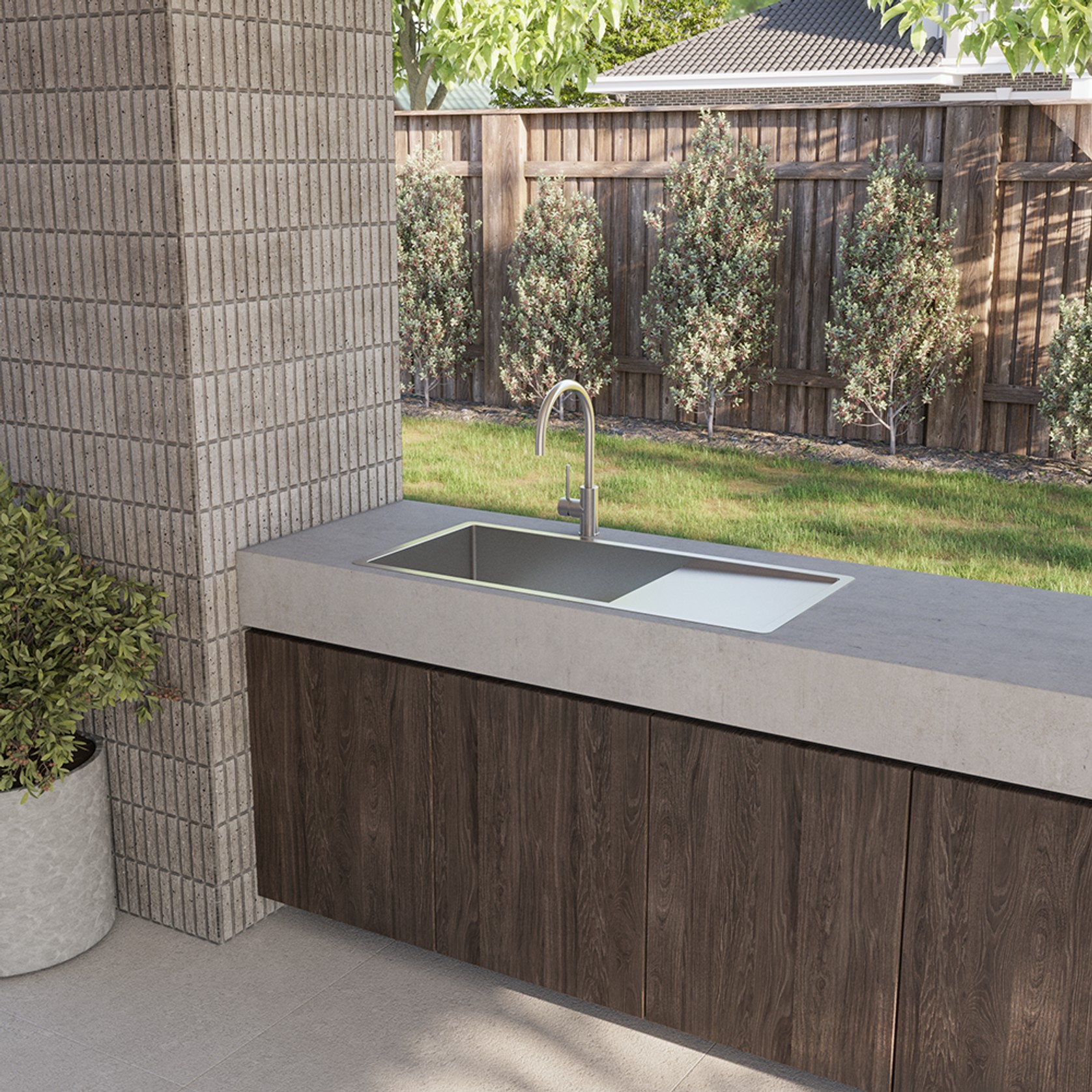 Chandler 950x450 Alfresco 316 Stainless Steel Sink gallery detail image