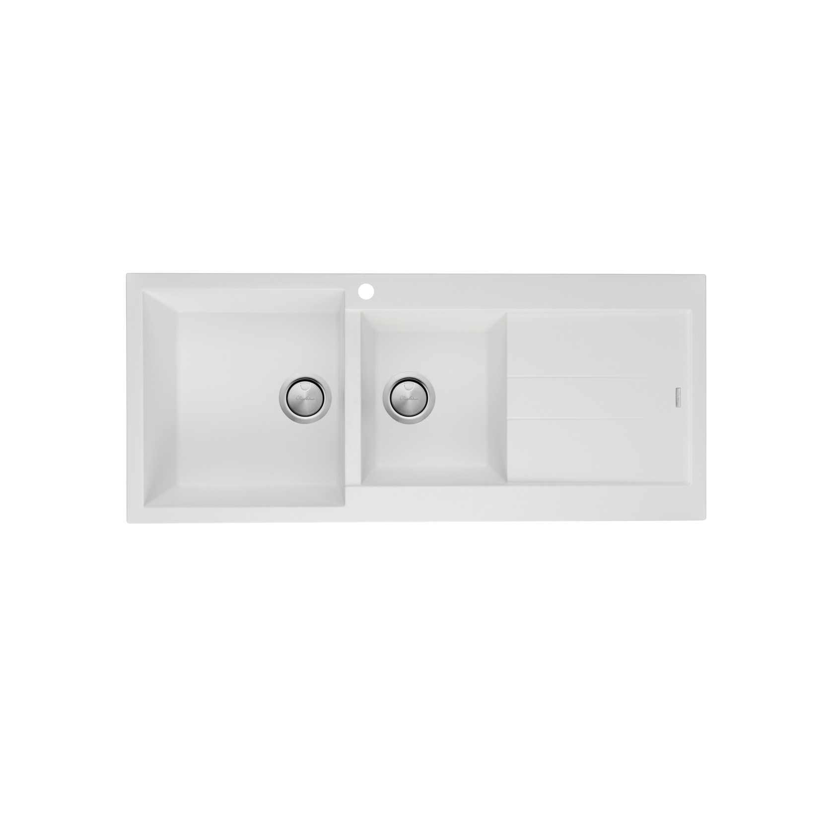 Santorini 1 & 3/4 Bowl Topmount Sink With Drainer gallery detail image