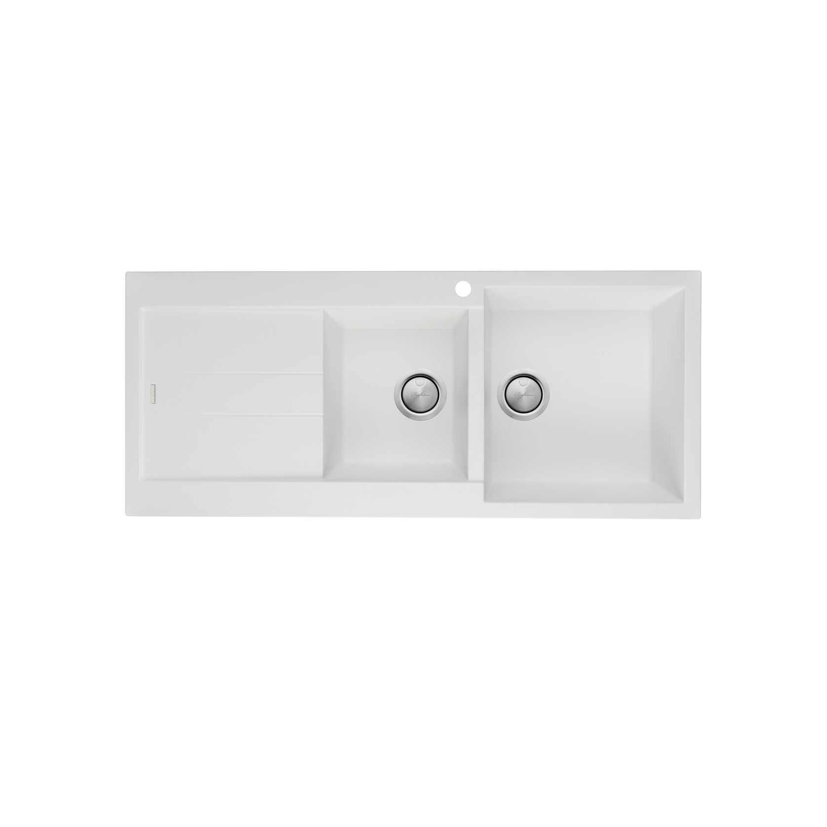 Santorini 1 & 3/4 Bowl Topmount Sink With Drainer gallery detail image