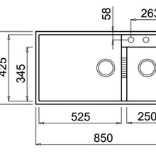 Elleci Square Large Capacity Granite Sink Undermount gallery detail image